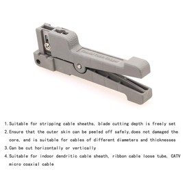 Fiber Optic Tool Cable Stripper 45-162 Buffer Tube Coaxial Cable Stripper Coax Stripping Hand Tool