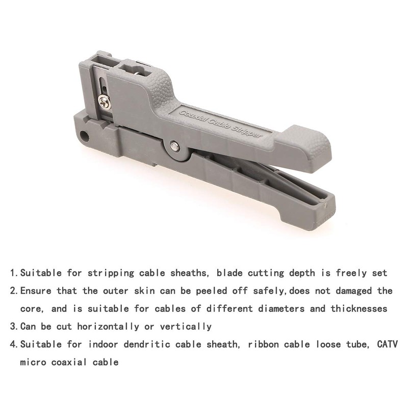 Fiber Optic Tool Cable Stripper 45-162 Buffer Tube Coaxial Cable