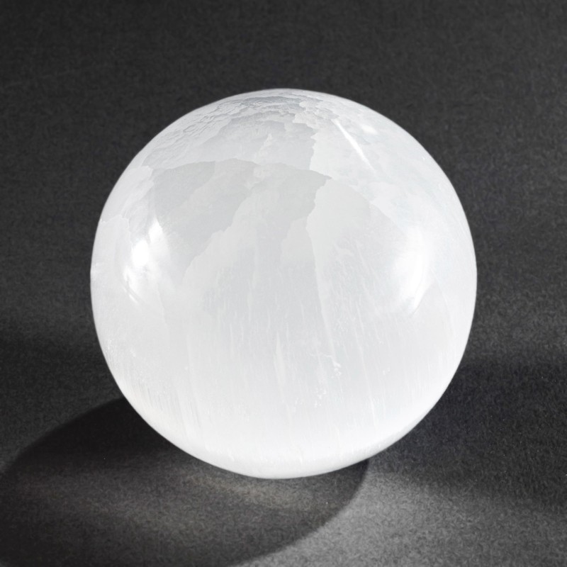 NKlaus Natural Selenite Crystal Balls 70 mm Meditation Gemstone Quartz