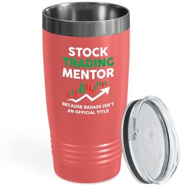 Stock Trader White Viking Tumbler 20oz - Stock Trading Mentor Because - Funny Stock Market Cryptocurrency Birthday Consultant Company Profit
