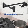 Vacolitel Kitchen Pot Filler Faucet Wall Mount,Brass Folding Stretchable with