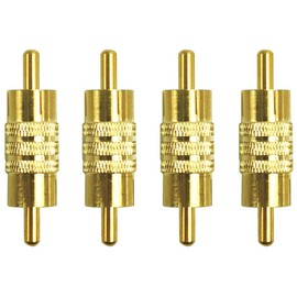 Greluma Pack of 4 RCA Male to Male, RCA Connector Adapter