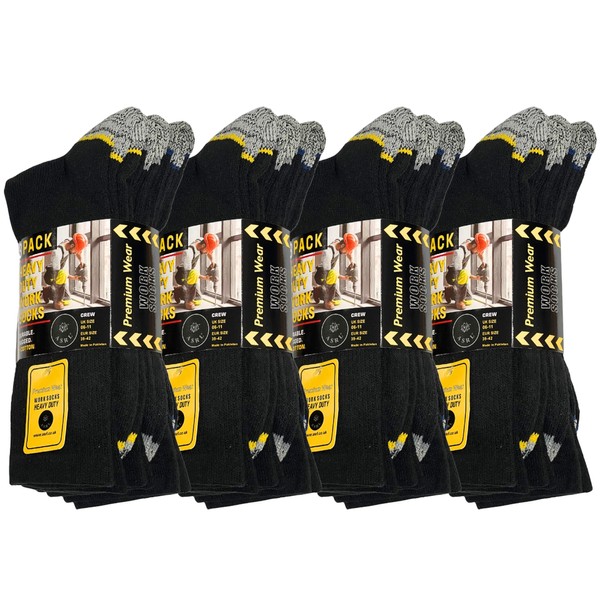 Men's Work Socks Pack Of 12 Breathable Resistant Design |