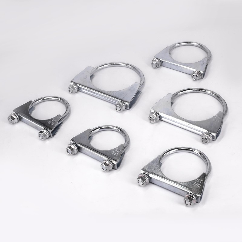 2 Piece Car Clamp M8 Pipe Clamp Ø52-80 mm Special