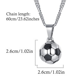 Toplstud Football Gifts for Boys - Football Necklaces for Boys - Birthday Presents for Son Grandson Nephew - Encouragement Gifts for Kids(Just)