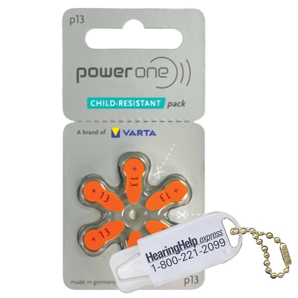Power One Hearing aid Batteries Size 13 - p13 Battery