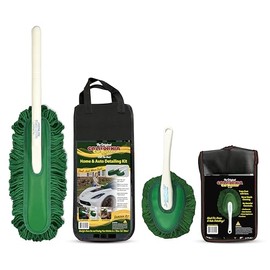 California Car Duster Detailing Combo Plastic Handle with Green Mop and Mini Duster 64445