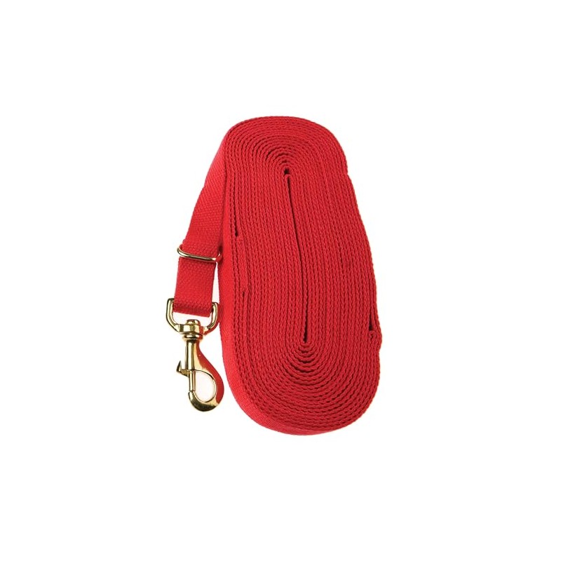 Kincade Lunge Rein, Red, 8m