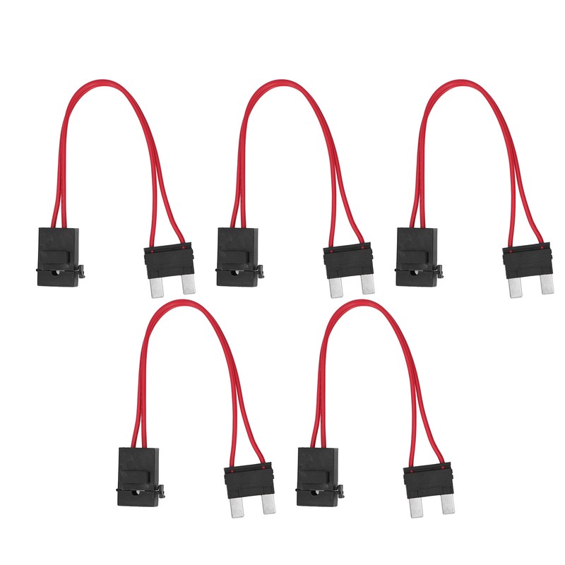 5Pcs Car Fuse Holder Connector Mini Heavy Duty Wire Extension