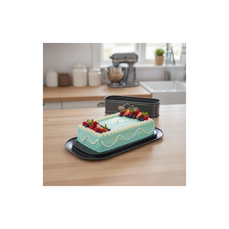 Relaxdays Springform Loaf Tin 8 x 30 x 12 cm
