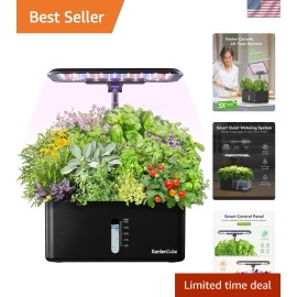 Indoor Herb Grower with Timer & Quiet Smart Watering – Fun Gift for All Ages