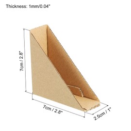 sourcing map Adjustable Cardboard Corner Protector, Cardboard Edges Protector 7x7x2.5cm for Art, Packing, Shipping Supplies Pack of 60