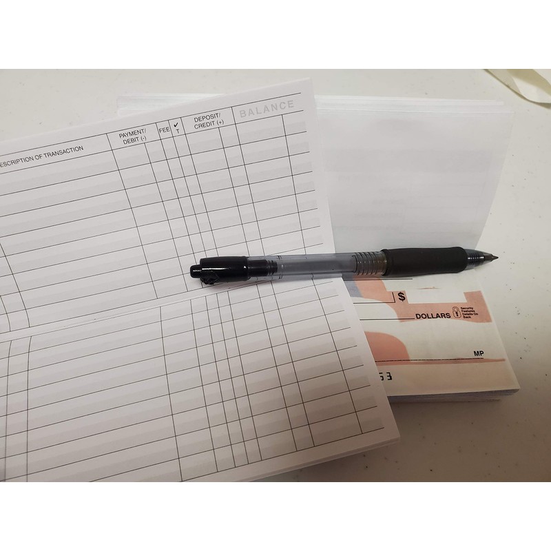 Checkbook Transaction Register with 2021-2022-2023 Calendars