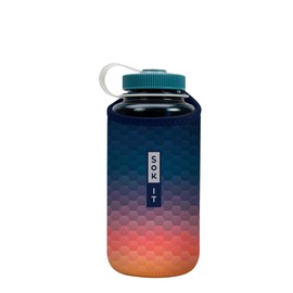 Sok It Botl Sok Water Bottle Sleeve Insulated Neoprene Cover (Hexagon Sunset, Fits 32oz Nalgene)