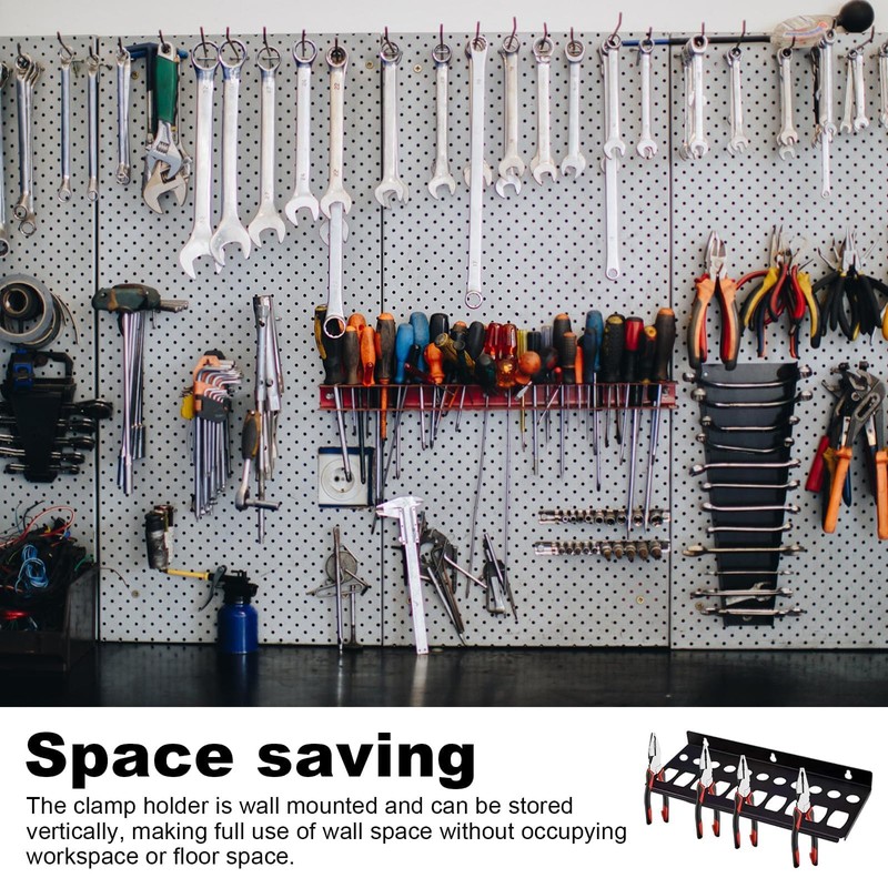 HSUYUN Screwdriver Holder, 21 Holes Pliers Organiser, Carbon Steel Pliers