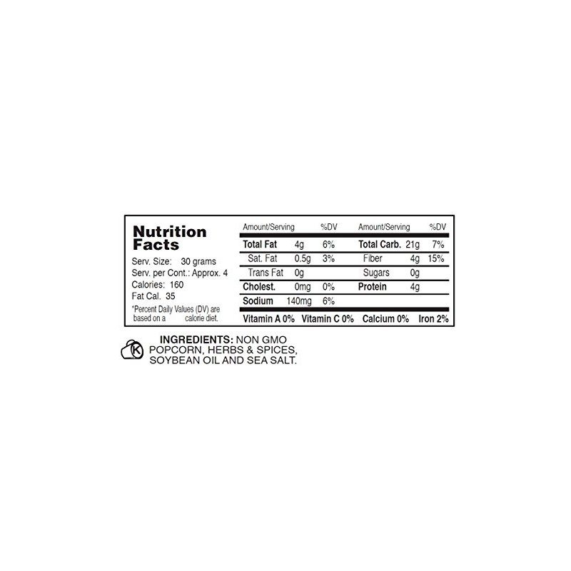 Little Lads Herbal Popcorn, Non-GMO - Maine Made - 5