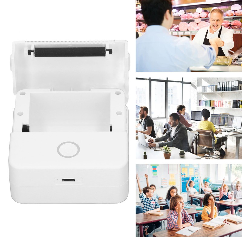 Mini Thermal Printer Portable Pocket Tool for Student with Paper
