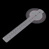 Kodbww 12 Inch Goniometer Transparent Orthopedic Ruler Plastic Goniometer 360