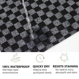 Petgrow Hallway Runner Rug 2FTX15FT,Super Skid Resistant TPR Backing Area Rug Runner, Indoor Outdoor Carpet Door Mat for Floor Entryway Kitchen Laundry Balcony Garage Corridor Stair,Grey