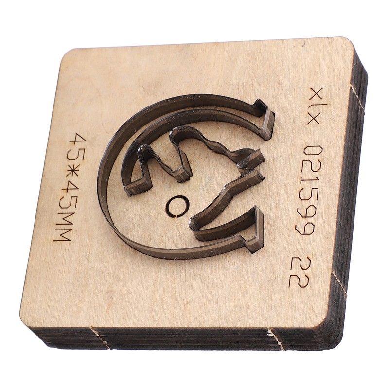 Leather Punching Die Wolf Shaped Alloy Steel and Birch High