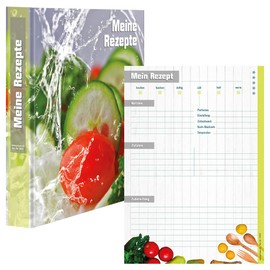 PRICARO Recipe Folder with Recipe Pad "Fresh Vegetables" A4