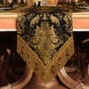 TOPLUXE Table Runner with Tassels, Jacquard Tablecloth for Dining Table,