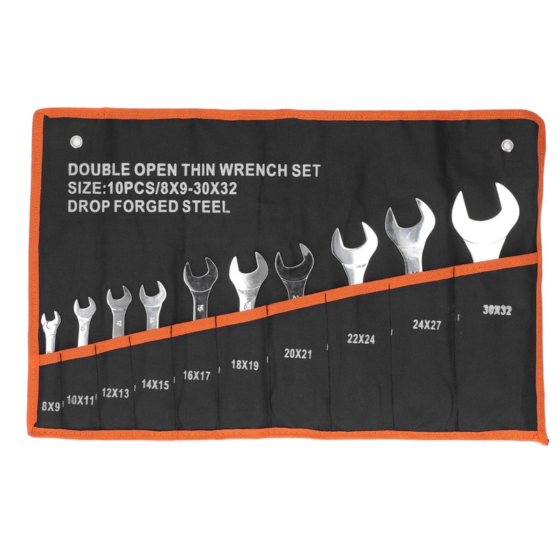 11Pcs Dual Open End Spanner Set Anti Rust High Hardness