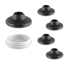 WAGNER QuickClick® Plastic glides chair glides I set of 4 to clip on I 4x base + 4x glide insert interchangeable - plastic HYPER - Ø 30 for Vitra chairs DSR DAR DKR - Made in DE - 16780100