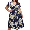 kissmay Plus Size Dress Wedding Guest, Fit and Flare Midi