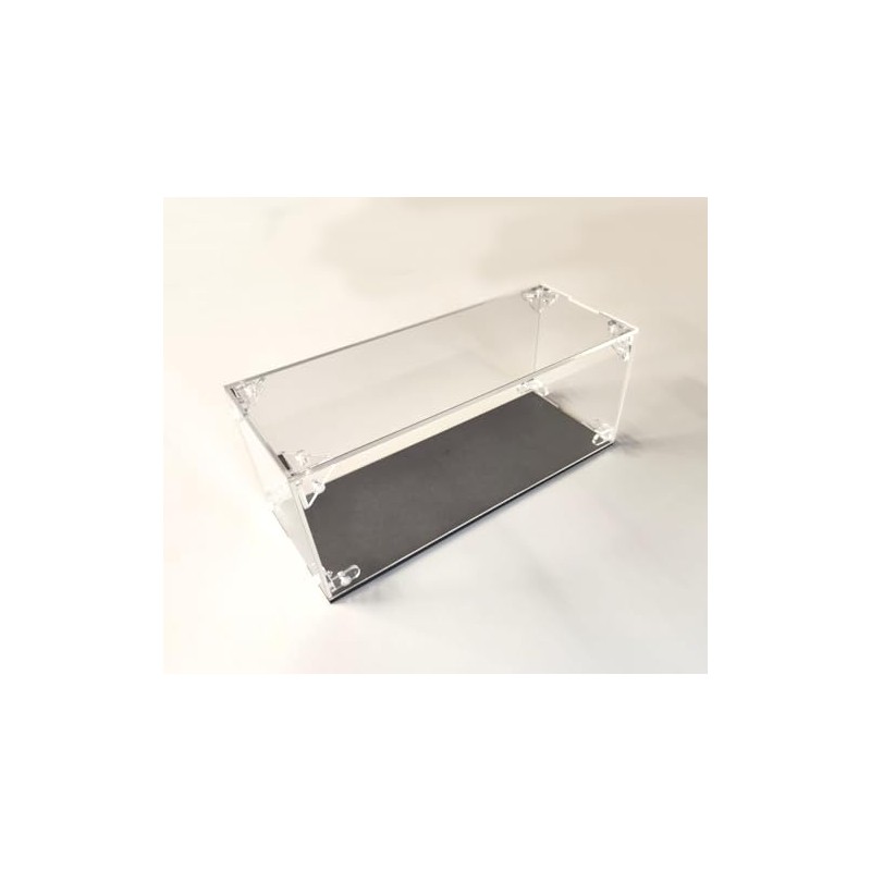 Acrylic Display Case with Wood Base, 250mm x 100mm x