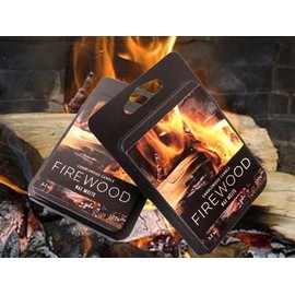 Firewood Scented Wax Melts - 2 pack | No Wood Burning Fireplace in Your Home ? New Wood Burning Scent without the flame | Handmade in Idaho | Simply like no others...