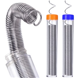 Pndeyo 2 Pack 0.8mm Diameter Solder Wire, 60-40 Rosin Core Solder, Portable Electrical Soldering Wire for Motherboard Electrial Appliance Components Repair (Net 12g)- Orange & Blue