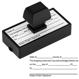 Notary Stamps, Notary Acknowledgement Stamp, Notary Supplies That are Easy to Store, Notary Stamp, Notary Seal