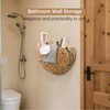 Coeusy Wicker Hanging Basket,Scalloped Wall Basket for Home Decor and