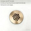Delle Rosa Brushed Gold Bathroom Sink Drain Strainer,Grid Drain Strainer
