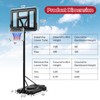 GYMAX Portable Basketball Hoop Outdoor, 10FT Height Adjustable Basketball Goal