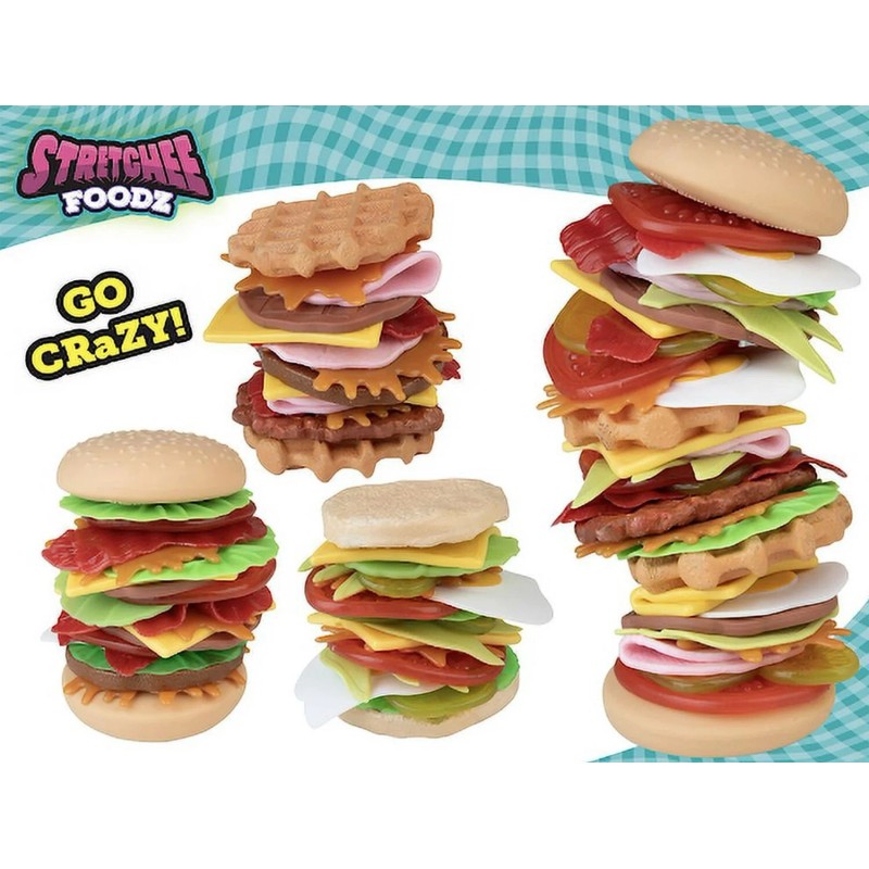 Orb Stretchee Foodz Secret Menu Breakfast Sandwich Squeeze Toy