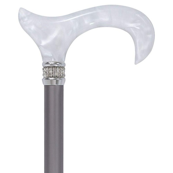 Pearlz Designer Adjustable Cane (Silver)