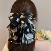 Large Hair Clip, Hair Clip, Ribbon Clip, Ribbon, Multi-Layer, Firm
