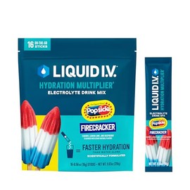 Naturally Obsessed- Líquido I.V.® Multiplicador de Hidratación Petardo de Paletas | Mezcla para Bebida en Polvo de Electrolito | 1 Paquete (16