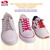 SULPO Elastic Shoelaces without Tying - Elastic, with Metal Clasp,