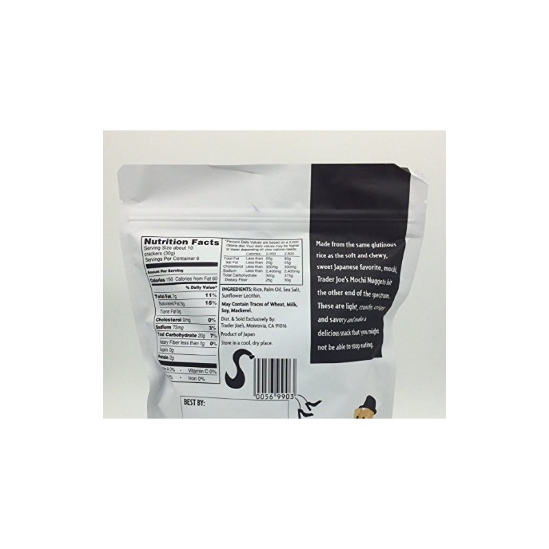 Trader Joe's Crispy Crunchy Mochi Rice Nuggets 6.35 oz (Pack