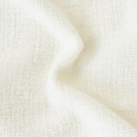 CaliTime Pack of 2 CaliTime Cozy Throw Pillow Covers Cases for Couch Sofa Home Decoration Solid Dyed Soft Chenille 18 X 18 Inches Cream