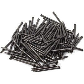 Design61 Steel Pins Steel Nails Skirting Board Pins Nail 1.5 x 35 mm Flat Head Countersunk Head Pack of 100
