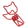 100Pcs Kitten Binder Clips Cute Animal Style Strong Clamping Hollow