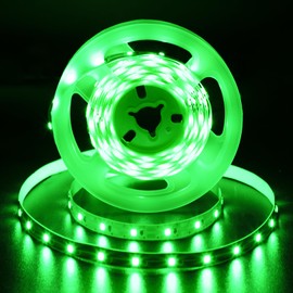 echosari - Tira de luces USB de 5 V de 10 pies, 2835 SMD superbrillantes, 180 luces LED para marcos de fotos, escritorios, monitores, estantes traseros, escaparate, decoración de pared interior (verde