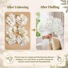 White Hydrangea Artificial Flowers Bulk, 65Pcs Silk Hydrangea Flowers