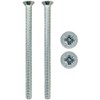 Gardinia Chrome Silver Door Handle Screws M5 x 70mm Long,