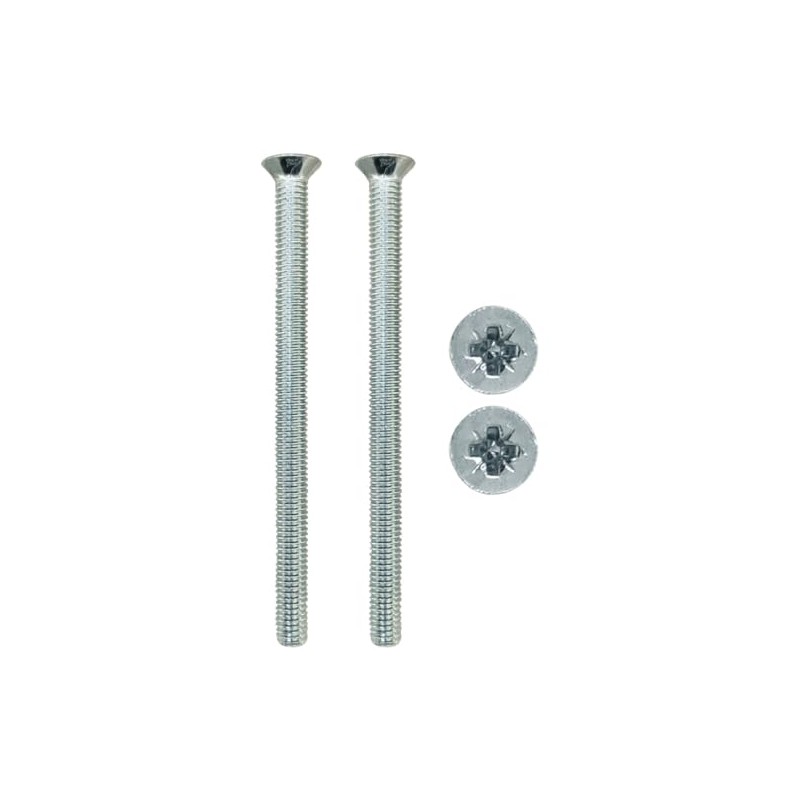 Gardinia Chrome Silver Door Handle Screws M5 x 70mm Long,