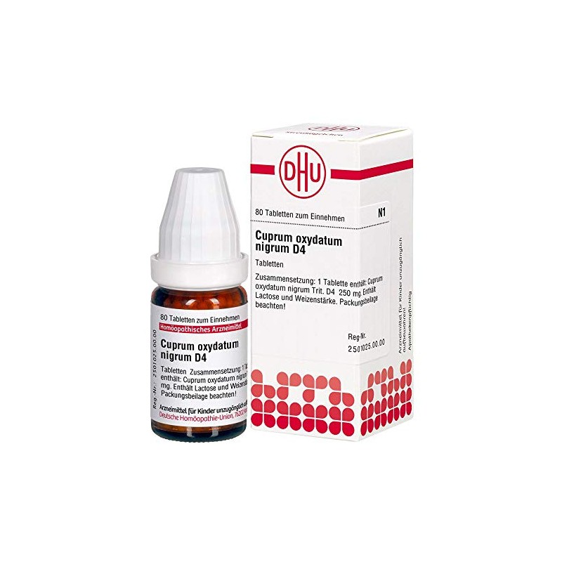 DHU Cuprum oxydatum nigrum D 4 tablets, pack of 80